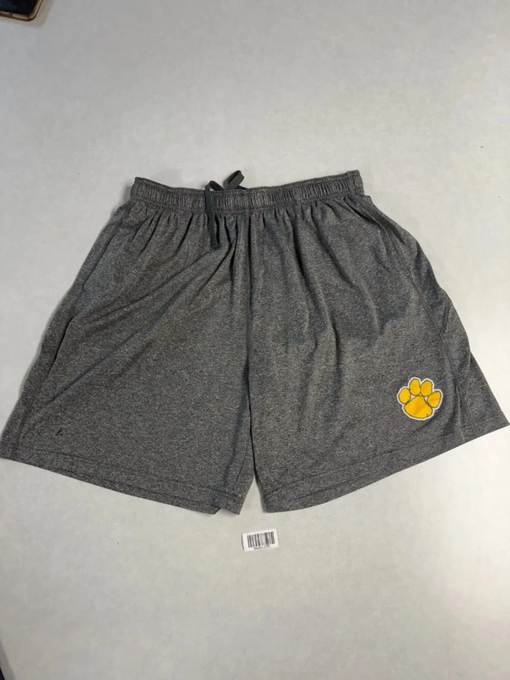 WORN BSN Sports Mens Beacon Claw Practice Shorts Elastic Waist Gray Size 2XL